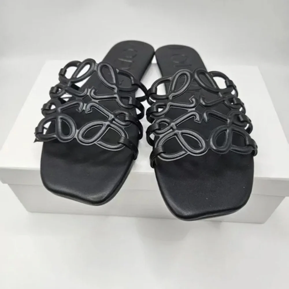 Loewe Women's Black Slide Slippers